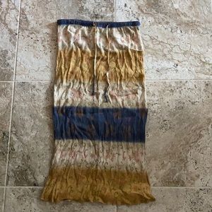 boho hippy style vintage midi skirt